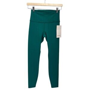 Lululemon Womens Wunder Train HR leggings size 6 28” Raceway Green new with tags